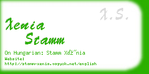 xenia stamm business card